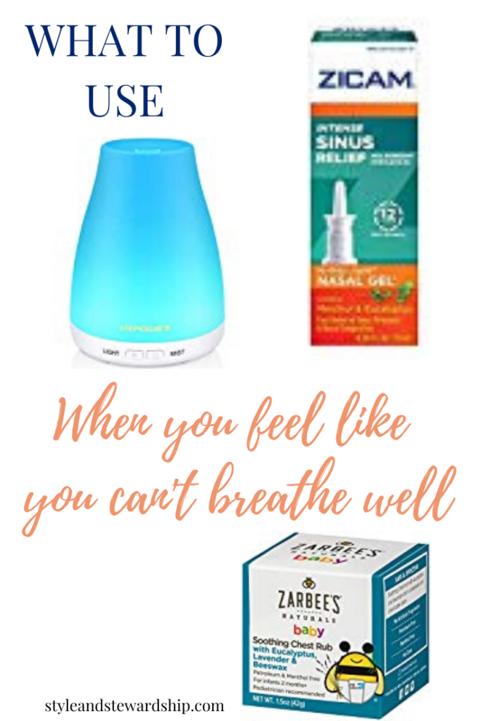 Essential Oil Diffuser, Zicam Sinus Mist Gel, and Zarbees Natural Toddler Chest Rub Style and Stewardship Blog 