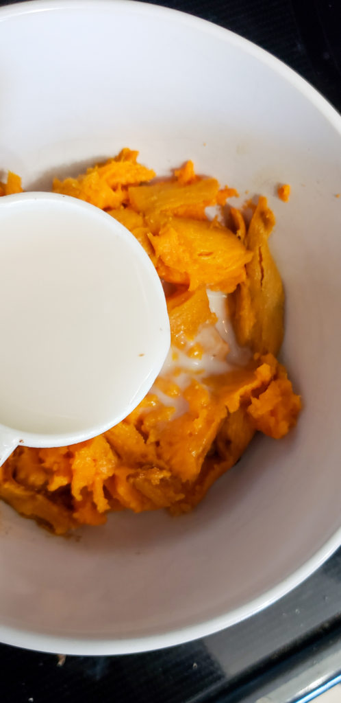Sweet Potato, pecan, almond milk