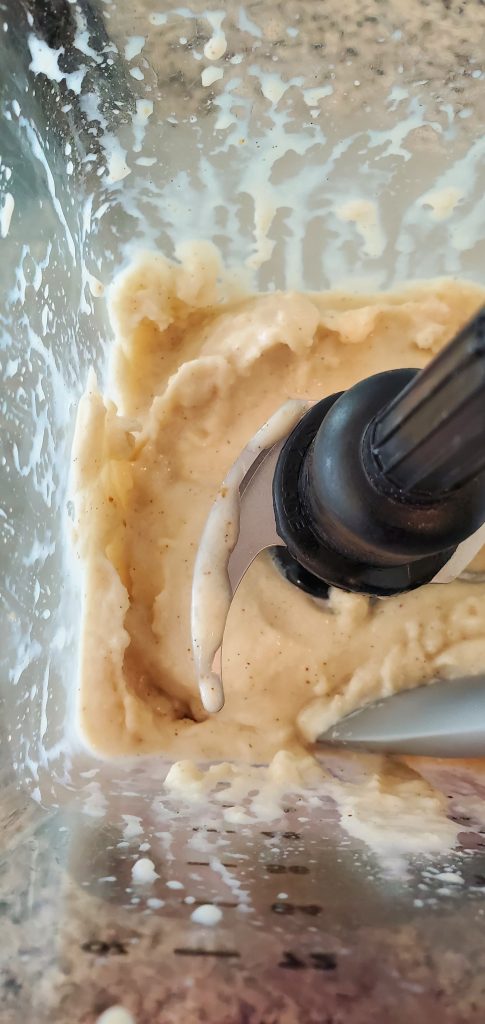 Almond Milk Ice cream in a blender